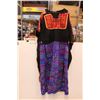 Image 1 : *Asian/Middle Eastern Hilltribe Heavy Embroidered Handmade and Hand Stitched Women's Dress - XL
