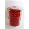Image 2 : Canadian Flag Pail with Padded Lid