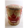 Image 3 : Canadian Flag Pail with Padded Lid