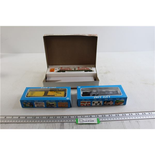 (3) Toy Train Car Sets