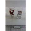 Image 1 : (2) Glasses - Tiger, Molson Canadian