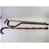 Image 2 : (3) Canes- (2) Wooden and (1) Metal- 33"to 35" in length