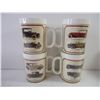 Image 2 : (2) Vintage Mid-City Motors Glasses,(4) Coffee Mugs and (2) Soup Bowls