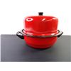 Image 5 : Red Enamel Convection Stove Top Grill