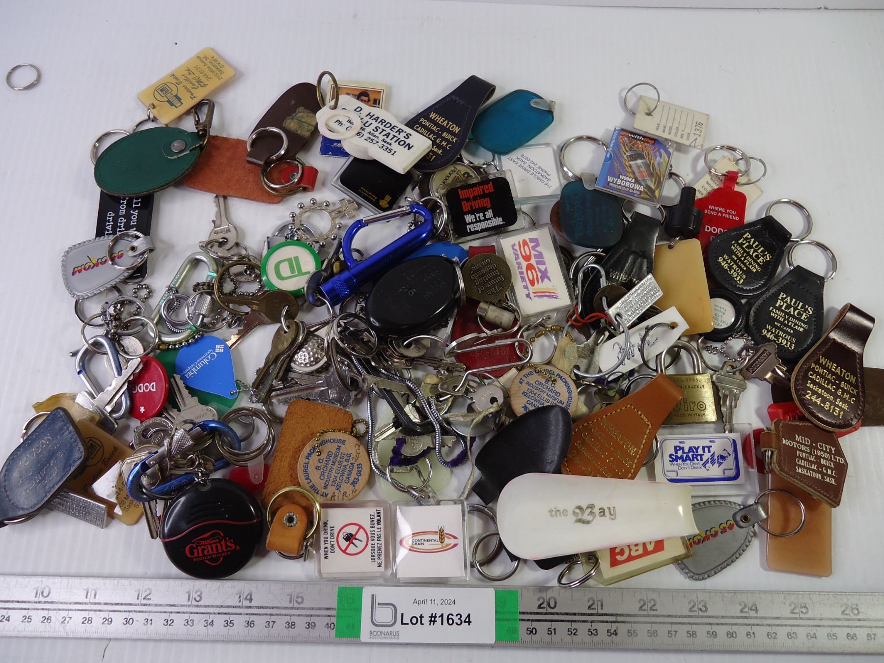 Large Container of Key Chains, Keys, Locks and misc. - Bodnarus ...