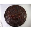 Image 2 : Wood Carving Wall Hanger and Round Lace Decorative Wall Hanger
