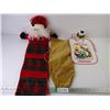 Image 1 : Santa Wall Hanger, Stocking, Baby Bib and Night Light