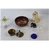 Image 5 : Glass Candle Holders, Baoding Iron Balls With Case, Glass Kangaroo Ornament, Angel Ornament, etc.