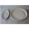 Image 3 : Plastic Cream & Sugar, Divided Serving Dish, (2) Glass Dishes, Plate, Casserole, etc.