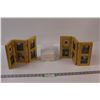 Image 1 : (3) Fetco 3x3 Folding Picture Frames - Natural Color (1- NIB)