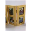 Image 3 : (3) Fetco 3x3 Folding Picture Frames - Natural Color (1- NIB)