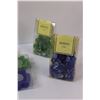 Image 4 : (8) Floral Shaped Candles & (4) Bags of Decorative Gems (All NIB)