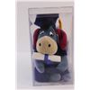 Image 3 : Disney Theme Park Graduation Eeyore Bean Bag Winnie Pooh Beanie Plush 8" w/ Tag & Case