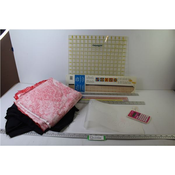 Omni Grid - Quilt Ruler - Rulers - Fabric - Pattern - Calculator ...