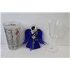 Image 7 : Marley Headphones in Case (well worn) - Blue Stained Glass Angel - Cups - Drink Recipe Glass - CD Ro