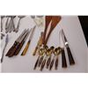 Image 2 : Flatware Sets (A few Different), Wooden Napkin Rings, Nut Crackers & Picks, Steak Knives, Serving Ut