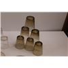 Image 3 : (14) Glasses (9) Clear, (6) Smoked Clear, (3) Coffee Mugs - (1) James Sadler Picadilly Cedar Bone Ch
