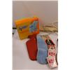 Image 2 : Misc. Items - Vintage Hot Water Bottle, (2) Vintage Clothes Brush, Clothes Pins, Exercise Machine, V
