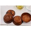 Image 6 : (4) Large Serving Bowls (1) Matching Set, (4) Vintage Woven Wooden Bowls & Xmas Decor