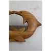 Image 3 : Wooden Dolphin Mirror - 13" x 8 1/2"