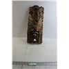Image 1 : Carved Inca Mask Wall Decoration - 9" x 21 1/2"