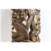 Image 3 : Carved Inca Mask Wall Decoration - 9" x 21 1/2"
