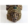 Image 4 : Carved Inca Mask Wall Decoration - 9" x 21 1/2"