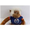 Image 2 : (2) Team Canada Flags, Edmonton Oiler Stuffed Monkey