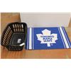 Image 1 : Toronto Maple Leafs Mat, Laundry Basket