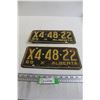 Image 1 : Pair of Alberta 1969 License Plates