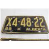 Image 3 : Pair of Alberta 1969 License Plates