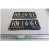 Image 1 : Pair of Alberta 1970 License Plates