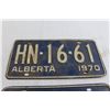 Image 2 : Pair of Alberta 1970 License Plates