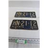 Image 1 : Pair of Alberta 1970 License Plates