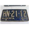 Image 2 : Pair of Alberta 1970 License Plates