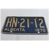 Image 3 : Pair of Alberta 1970 License Plates