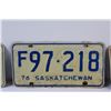 Image 3 : (4) Saskatchewan License Plates: 1976, 1973, 1971, 1972