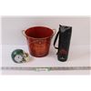 Image 1 : Saskatchewan Roughriders Clock, Merry Christmas Metal Bucket, Metal Water Bottle