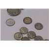 Image 3 : Lot of 23 Coins: Eisenhower 1976; Nickels 1940's-1960's; 1962 Silver Canadian Quarter