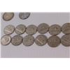 Image 4 : Lot of 23 Coins: Eisenhower 1976; Nickels 1940's-1960's; 1962 Silver Canadian Quarter
