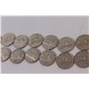Image 5 : Lot of 23 Coins: Eisenhower 1976; Nickels 1940's-1960's; 1962 Silver Canadian Quarter