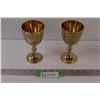 Image 1 : (2) Brass Goblets