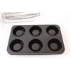 Image 2 : (2) Vintage Milkshake Cups, (2) Muffin Tins, (3) Cooking Racks, Doughnut/Bundt Pan