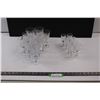 Image 1 : (11) Crystal Wine Glasses & (8) Crystal Liqueur Glasses (One Has Small Chip on Rim)