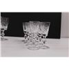 Image 2 : (11) Crystal Wine Glasses & (8) Crystal Liqueur Glasses (One Has Small Chip on Rim)