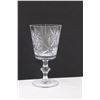 Image 5 : (11) Crystal Wine Glasses & (8) Crystal Liqueur Glasses (One Has Small Chip on Rim)