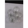 Image 5 : Glassware - (4) Small Wine Glasses & (4) Glass Tumblers