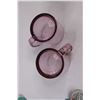 Image 6 : Coffee Mugs - (2) Rose Color Glass, (2) Native Hoime Haida Art Mugs (Killer Whale & Moon) & (2) Duno