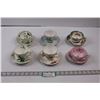 Image 1 : (6) Fine Bone China Tea Cups w/Saucers Of Various Makers - Royal Kendal, Duchess, Coalport, Colcough