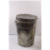 Image 6 : Flour Can w/Lid (Missing Handle), Vintage Garbage Can & Plastic Pail